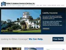 Tablet Screenshot of lawyers-insurance.com